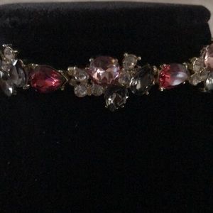 Multi color stone stretch bracelet